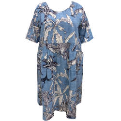 Šaty dámské bavlněné - v nadměrné velikosti