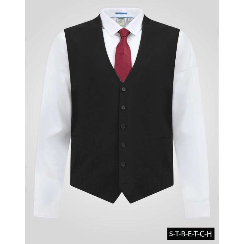 Obleková vesta stretch - v nadměrné velikosti