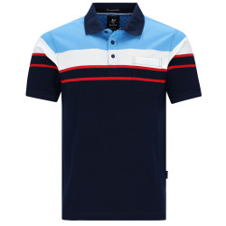 Luxusní polo tričko s límečkem (knoflíčky, bavlna) - v nadměrné velikosti