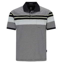 Luxusní polo tričko s límečkem (knoflíčky, bavlna) - v nadměrné velikosti