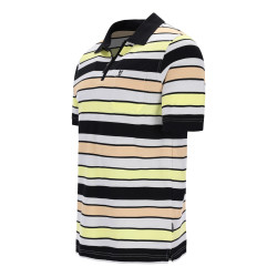 Luxusní polo tričko s límečkem (vzor, zip) Stay Fresh® - v nadměrné velikosti