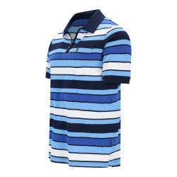 Luxusní polo tričko s límečkem (vzor, zip) Stay Fresh® - v nadměrné velikosti