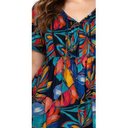 Krátké letní šaty (tunika) - v nadměrné velikosti