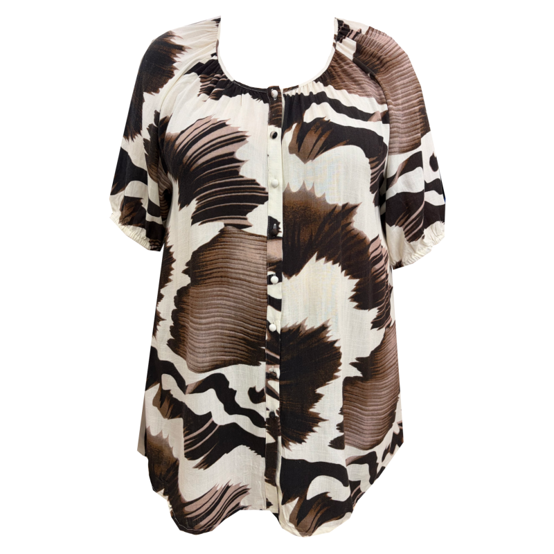 Dámská halenka s knoflíčky - v nadměrné velikosti