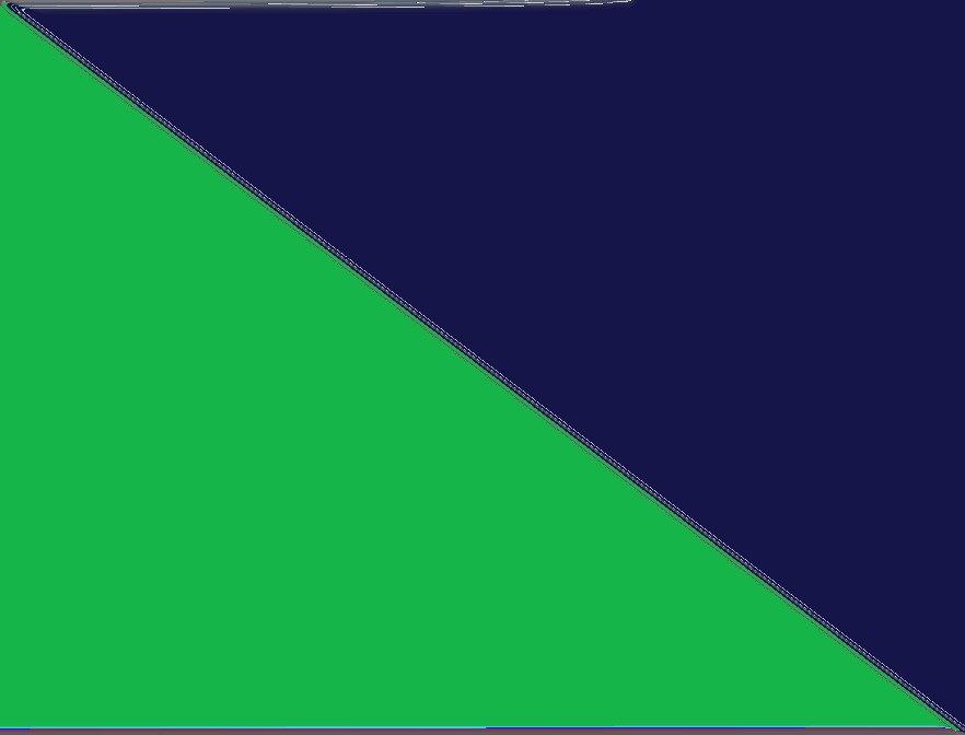 Zelená - tmavě modrá